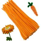 Limpadores de cachimbo artesanais Apedoixy Orange 6 mm x 30 cm 100 peças