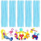 Limpadores de cachimbo Bundooraking Craft Art Supplies 200 unidades (azul celeste)
