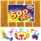 Limpadores de cachimbo Bundooraking Golden Glitter 500 unidades