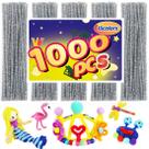 Limpadores de cachimbo Bundooraking Silver Glitter 1000 unidades
