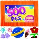 Limpadores de cachimbo Eppingwin 500 unidades de suprimentos artesanais Chenille Stems