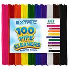 Limpadores de cachimbo EXTRIC 100 unidades, cores variadas, hastes de chenille de 30 cm