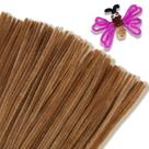Limpadores de cachimbo Giwrmu Chenille Stem 100 peças marrom claro