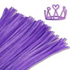 Limpadores de cachimbo Giwrmu Chenille Stem 100 peças roxo claro