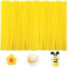 Limpadores de cachimbo IOOLEEM Chenille Stems 200 unidades amarelas para artesanato