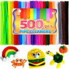 Limpadores de cachimbo IOOLEEM Chenille Stems 500 unidades para artesanato