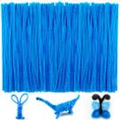 Limpadores de cachimbo IOOLEEM Dark Blue Chenille Stems 200 unidades