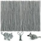 Limpadores de cachimbo IOOLEEM Grey Chenille Stems 200 unidades