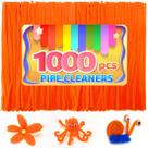 Limpadores de cachimbo IOOLEEM Orange Chenille Stems 1000 unidades