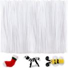 Limpadores de cachimbo IOOLEEM White Chenille Stems 200 unidades