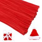 Limpadores de cachimbo Iuuidu Christmas Chenille Stems 150 unidades vermelhas