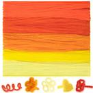 Limpadores de cachimbo Peryiter Chenille Stems 30 cm 500 unidades de laranja