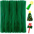 Limpadores de cachimbo Praisebank 200 peças de verde Natal com 30,5 cm de comprimento Limpadores de cachimbo Praisebank 200 peças de verde Natal com 30,5 cm de comprimento