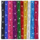Limpadores de cachimbo TOAOB 400 unidades Glitter 10 cores 6 mm x 30 cm