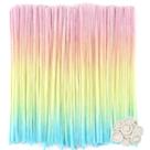 Limpadores de cachimbo TOAOB Gradient Colorida Chenille Hastes 30 cm 100 unidades