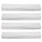 Limpadores de cachimbo Waycreat White Chenille Stem 6 mm x 30 cm 400 unidades