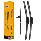 Limpadores de pára-brisa AUTOBOO 24cm + 20cm com 30cm traseiro para Toyota 4runner 2010-2023