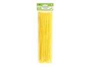 Limpadores de tubos Chenille Stems Krafty Kids GC024O Amarelo 6mm