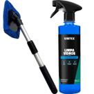 Limpeza com facilidade limpa vidros retratil removedor de manchas e gorduras limpa vidro vintex vonixx