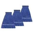 Limpeza reutilizável Mop Head KCarpoly Heavy Duty, pacote com 3 unidades, azul Limpeza reutilizável Mop Head KCarpoly Heavy Duty, pacote com 3 unidades, azul