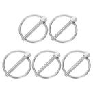 Linch Pin uxcell 5 unidades de aço inoxidável prateado de 4,5 x 38 mm Linch Pin uxcell 5 unidades de aço inoxidável prateado de 4,5 x 38 mm