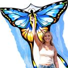Linda borboleta de tule azul Kite SGFTre para crianças e adultos