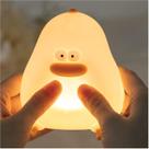 Linda luz noturna para crianças, Kawaii Abeechick Silicone S