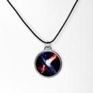 Linda medalha arte resinada universo vortex