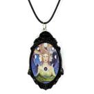 Lindo colar pingente arte wicca deusa hecate triadica