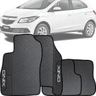 Lindo jogo de tapete emborrachado acabamento preto espcífico presonalizado com o nome do carro chevrolet onix 2013/2019