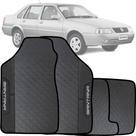 Lindo jogo de tapete emborrachado com acabamento preto espcífico presonalizado com nome carro volkswagen santana 91/05