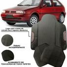 Lindo jogo de tapete emborrachado com acabamento preto presonalizado com o nome carro volkswagen gol