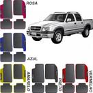 Lindo jogo tapete 4 peças carro automotivo na cor amaarelo azul preto rosa vermelha chevrolet s10 2
