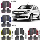 Lindo jogo tapete 4 peças carro automotivo na cor amaerelo azul preto rosa vermelho chevrolet agile