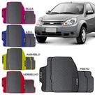 Lindo jogo tapete 4 peças carro automotivo na cor amarelo azul preto rosa vermelho ford ka 2007 a 2