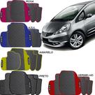 LINDO JOGO TAPETE 4 PEÇAS CARRO AUTOMOTIVO NA COR AMARELO AZUL PRETO ROSA VERMELHO Honda Fit 2007 a
