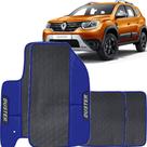 Lindo jogo tapete 4 peças carro automotivo na cor azul renault duster 2017 a 2021 todos emborracahd