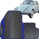 Lindo jogo tapete 4 peças carro automotivo na cor azul volkswagen fusca 1300 1500 1600 todos 1969 a