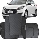 LINDO JOGO TAPETE 4 PEÇAS CARRO AUTOMOTIVO NA COR PRETA HB20 Hatch e Sedan de 2019 a 2023 TODOS EMBORRACAHDO ECOLOGICO