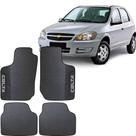 Lindo jogo tapete 4 peças carro automotivo na cor preto chevrolet celta 2007 a 2015 todos emborracahdo ecologico