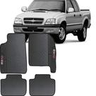 Lindo jogo tapete 4 peças carro automotivo na cor preto chevrolet s10 2009 a 2012 todos emborracahd