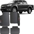 Lindo jogo tapete 4 peças carro automotivo na cor preto chevrolet s10 2013 a 2016 todos emborracahd