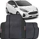 Lindo jogo tapete 4 peças carro automotivo na cor preto ford fiesta 2015 a 2020 todos emborracahdo