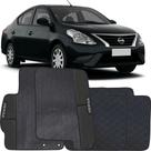 Lindo jogo tapete 4 peças carro automotivo na cor preto nissan versa 2010 a 2020 todos emborracahdo