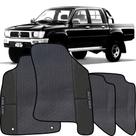 Lindo jogo tapete 4 peças carro automotivo na cor preto toyota hilux cabinde dubla 1996 a 2000 todo