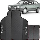 Lindo jogo tapete 4 peças carro automotivo na cor preto volkswagen gol g1 quadrado 1980 a 1994 todo