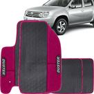 Lindo jogo tapete 4 peças carro automotivo na cor rosa renault duster 2010 a 2017 todos emborracah Lindo jogo tapete 4 peças carro automotivo na cor rosa renault duster 2010 a 2017 todos emborracah
