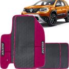 Lindo jogo tapete 4 peças carro automotivo na cor rosa renault duster 2017 a 2021 todos emborracahd