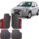 Lindo jogo tapete 4 peças carro automotivo na cor vermelho chevrolet celta 2007 a 2015 todos emborracahdo ecologico