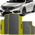 Lindo jogo tapete 4 peças carro automotivo na cor vermelho honda civic 2015 a 2021 todos emborraca